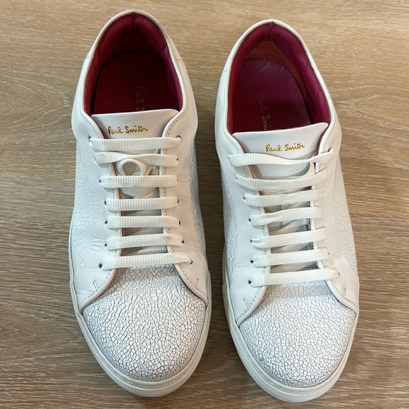 Paul Smith White Sneakers sz 9/43- only worn 2 times - Picture 1 of 6